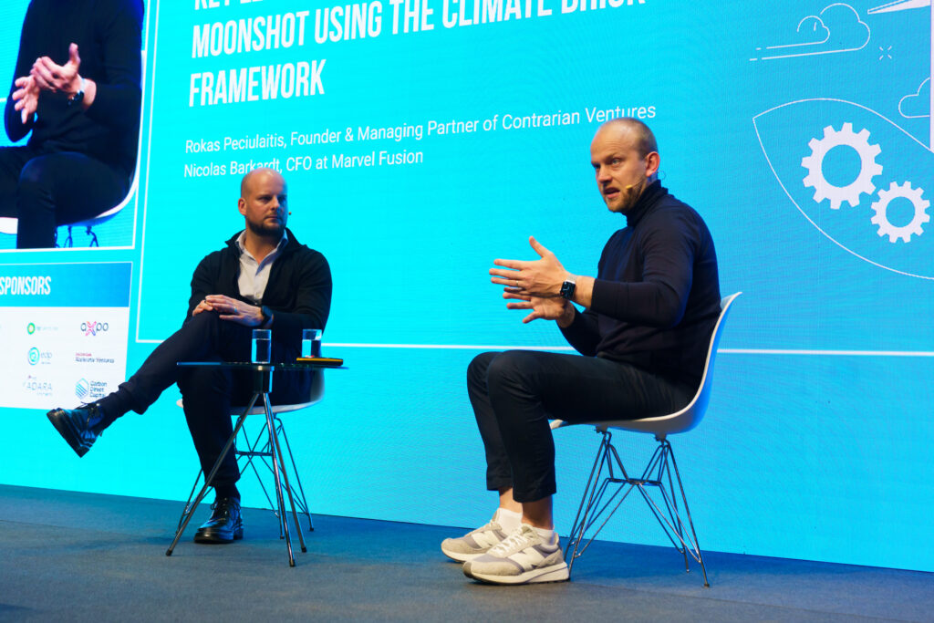 Speakers of the fire-side chat during Energy Tech Summit 2025